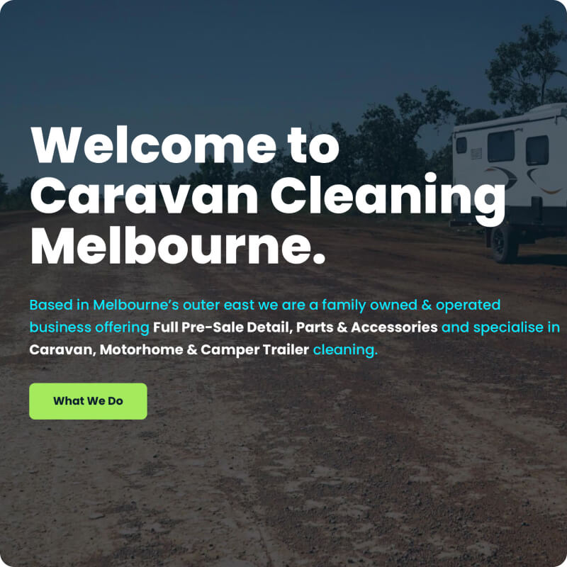 Caravan Cleaning Melbourne website